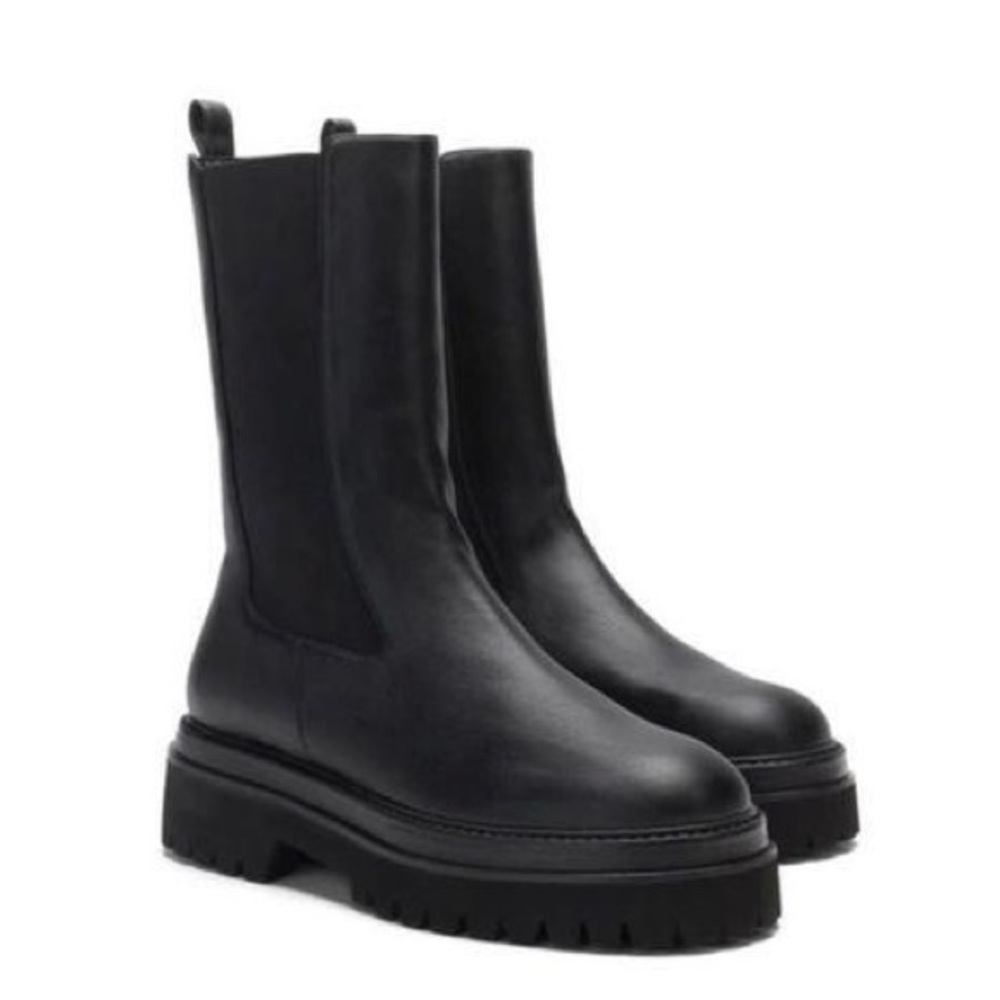 🖤GOOD AMERICAN CHELSEA LUG SOLE COMBAT BOOTS 6